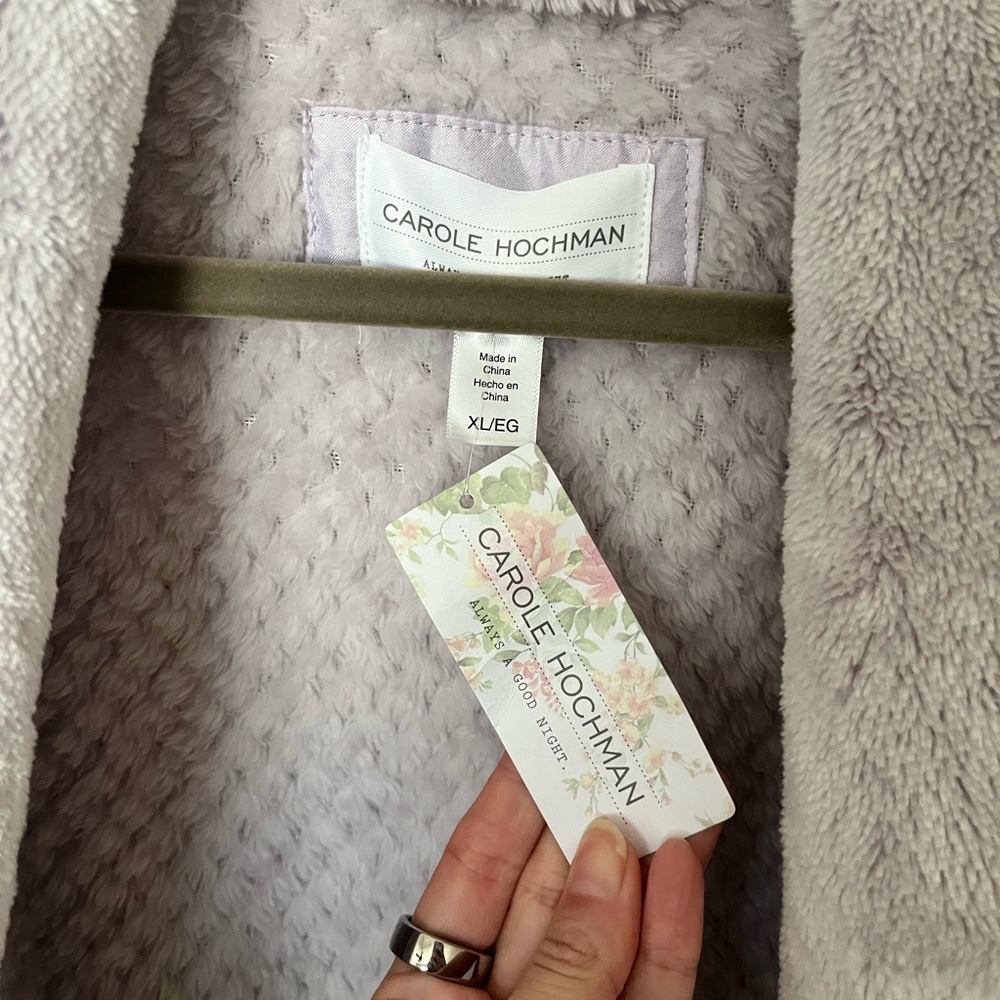 Midnight by Carole Hochman Soft Purple Bathrobe NEW WITH TAGS - Picture 7 of 7